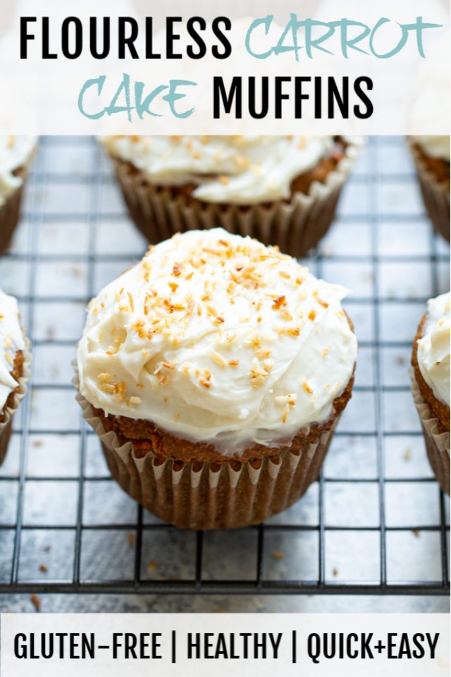 Flourless Carrot Cake Muffins Running With Spoons