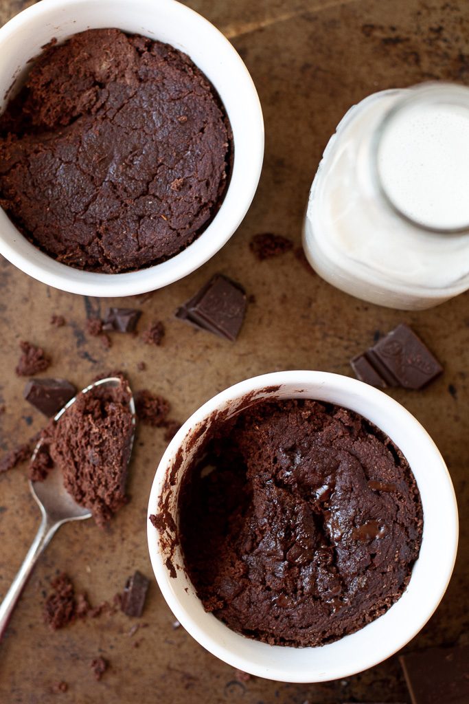 Healthy Two Minute Brownie | running with spoons