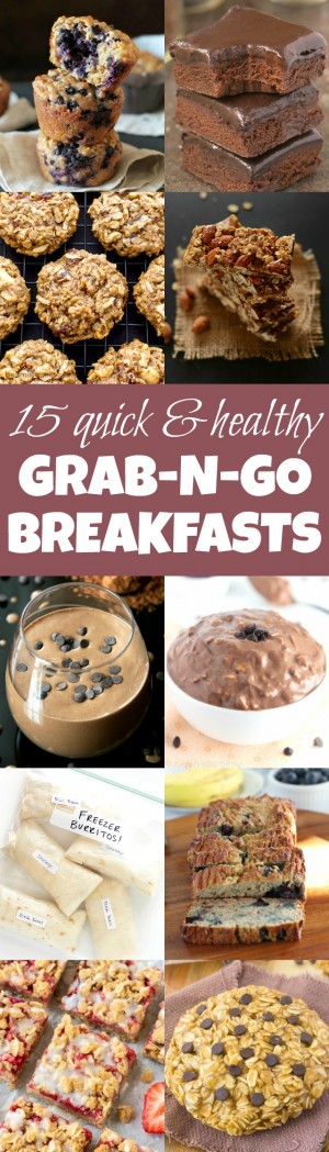 15 Quick & Healthy Grab-n-Go Breakfasts | running with spoons