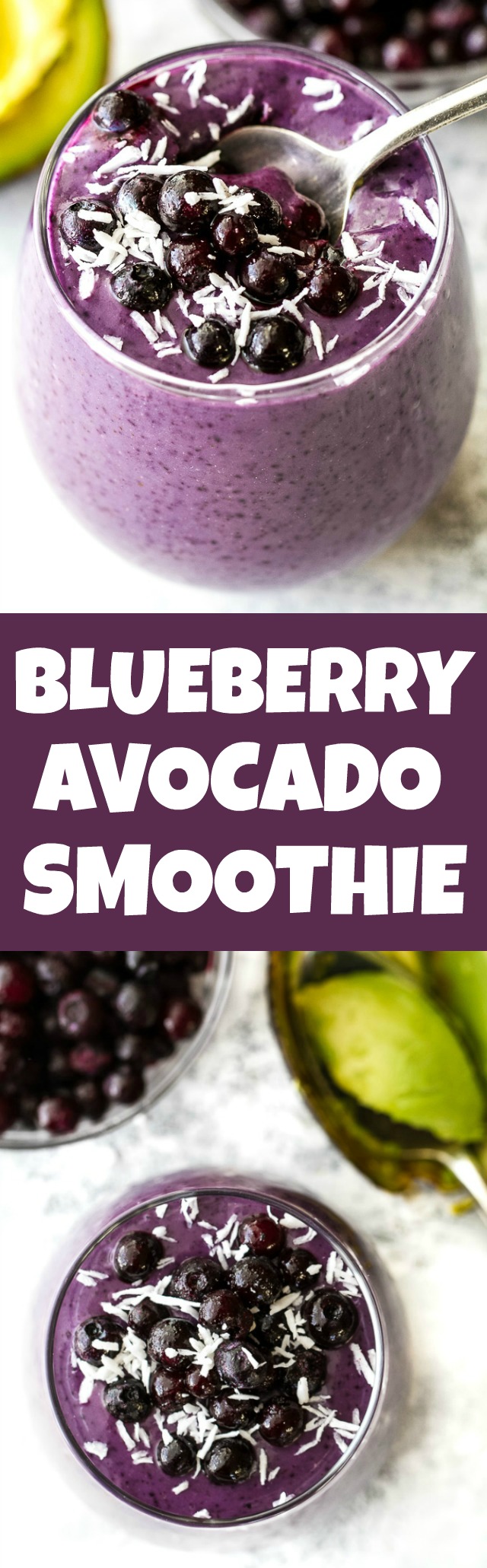 Avocado Smoothie {With Blueberries} –