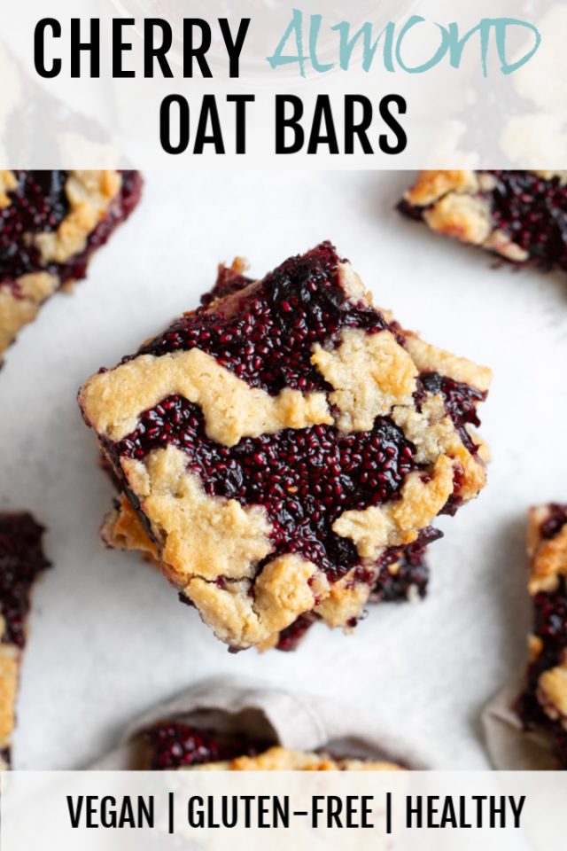 Cherry Almond Oat Bars {gluten-free, vegan}