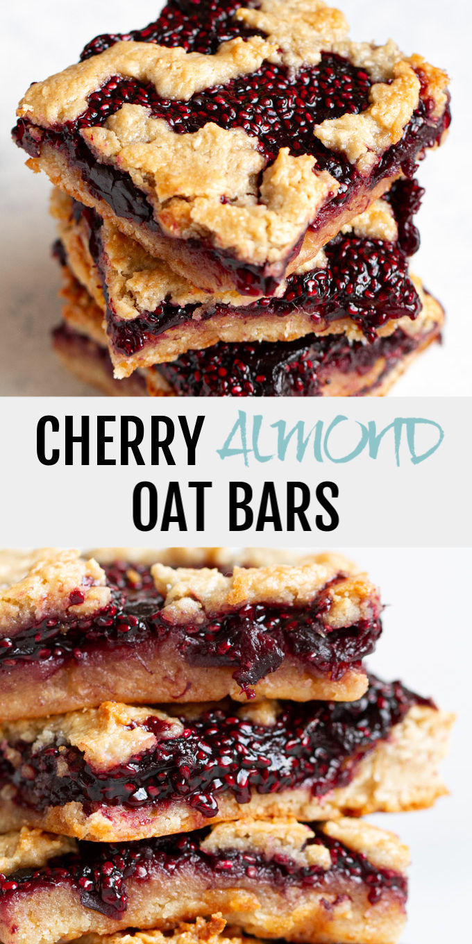 Cherry Almond Oat Bars {gluten-free, vegan}